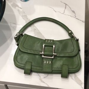 Kenneth Cole Olive Green Purse, Leather!